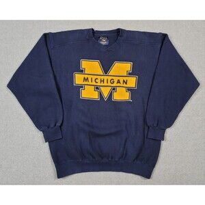 Vintage Michigan Wolverines Crewneck Sweatshirt  L NCAA Football Sports College